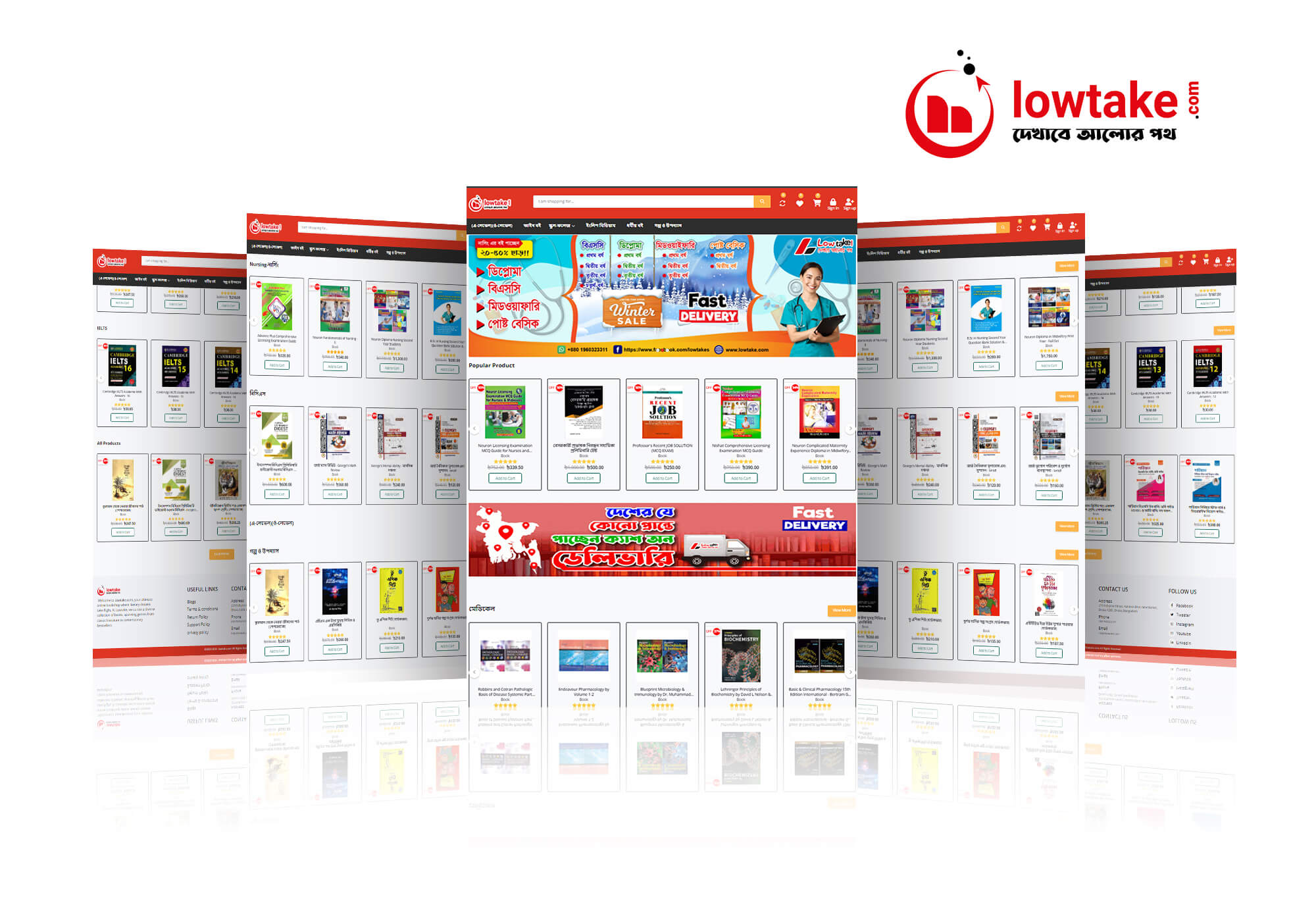 Low Take — Online bookstore, from Sarkar IT’s portfolio